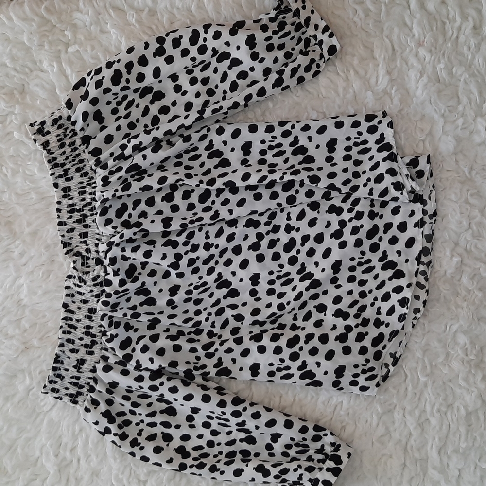 Cow print blouse
